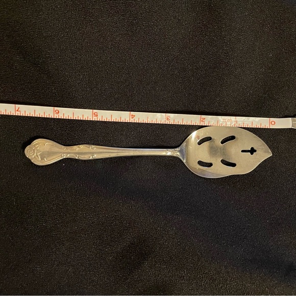 JELLY SERVER Silverplate Pierced 1907 NORMA National Silver Co Flatware Serving - Picture 4 of 5